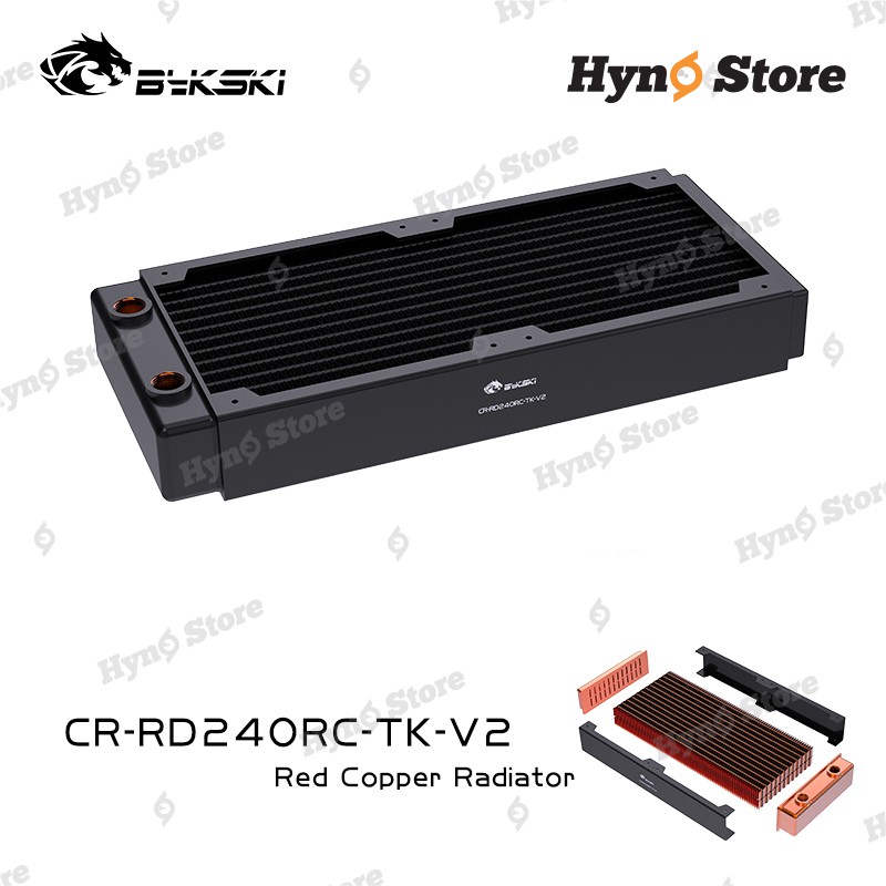 Rad đồng Bykski dày 40mm thiết kế mới CR-RD240RC-TK-V2 Tản nhiệt nước custom – Hyno Store