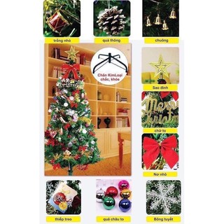 Cây thông Noel full phụ kiện 1,5m