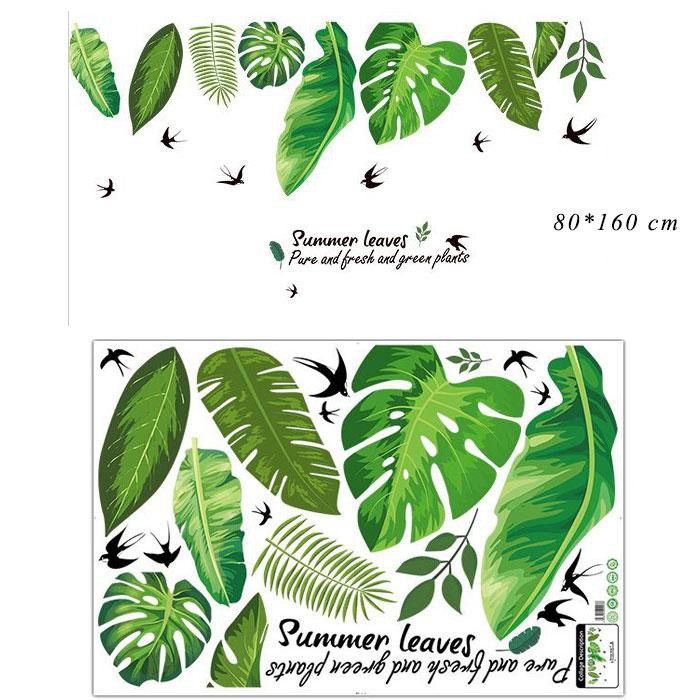 Decal dán tường Green Leaves Art XL8362 framedecals