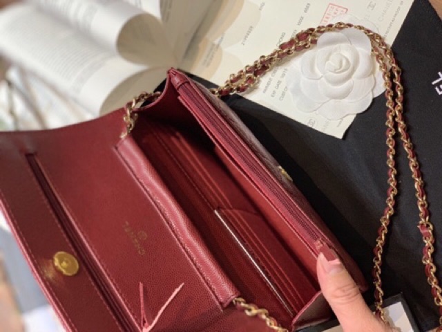 Túi woc katun da hạt Da thật  Size 19