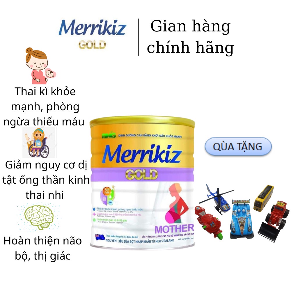 Sữa Bột Merrikiz Gold Morther Hương Vani 900G