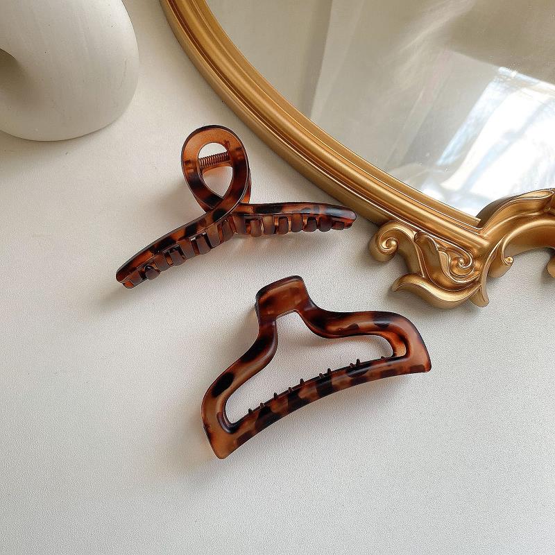 Kẹp tóc họa tiết da báo thời trang dành cho nữ