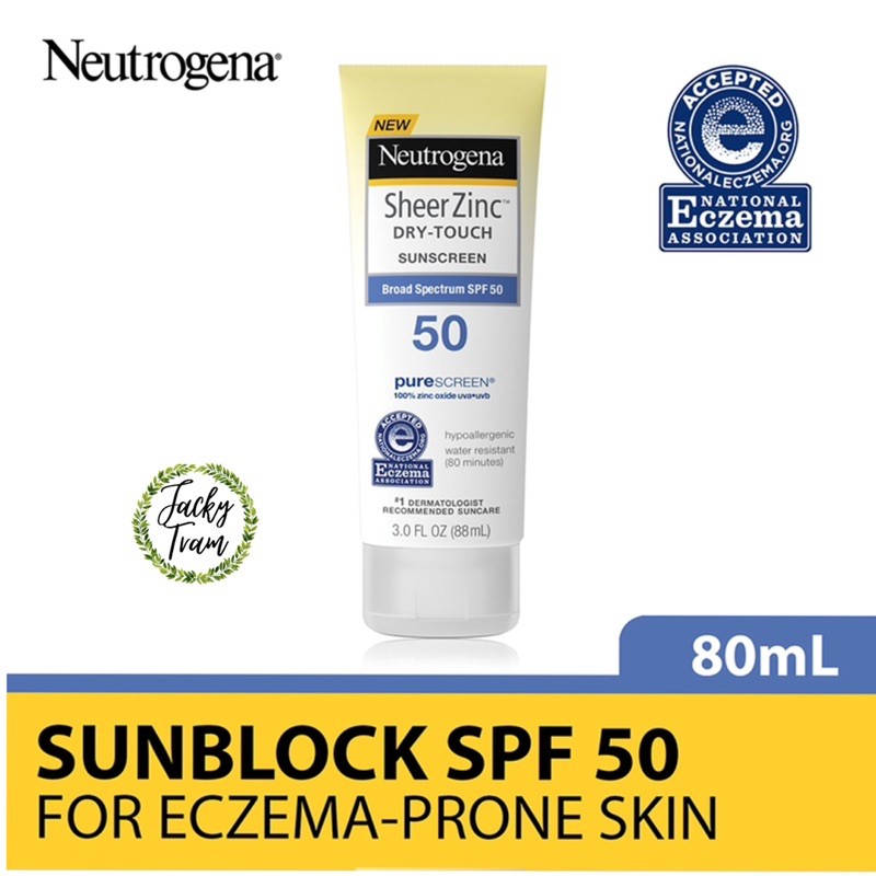 Kem chống nắng Neutrogena Sheer Zinc Dry – Touch Suncreen SPF 50