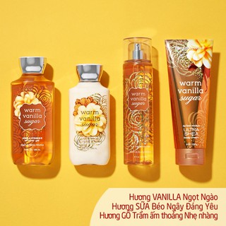 𝗕𝗢𝗗𝗬𝗠𝗜𝗦𝗧𝗣𝗘𝗥𝗙𝗨𝗠𝗘⚜️Xịt Thơm Toàn Thân Bath And Body Works - Warm Vanilla Sugar Body Mist 236ml