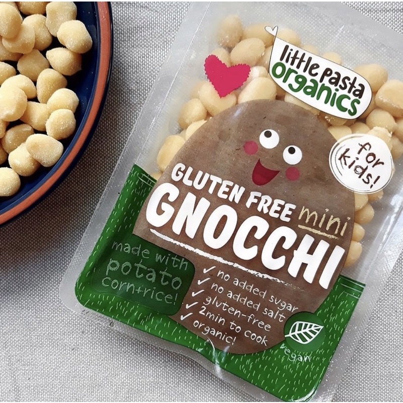 Mì Ý Gnocchi khoai tây Little Pasta Organics cho bé không muối, không đường, không sữa