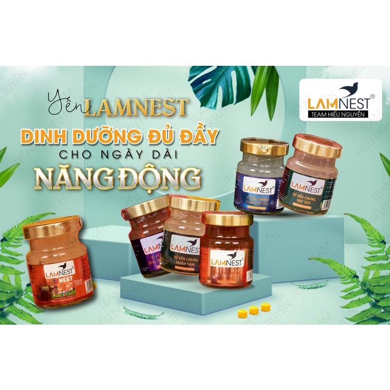Yến chưng sẵn , yến chưng đường phèn tinh túy thơm ngon bổ dưỡng 30% yến đậm đặc Lamnest ( mua 5 tặng 1 )