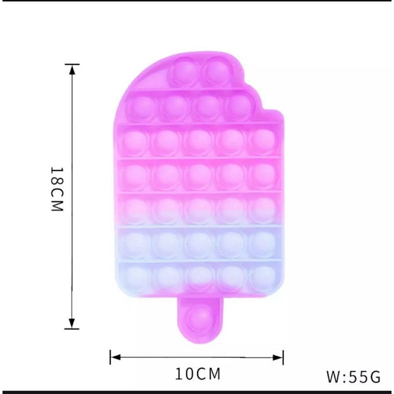 (Sẵn Hàng - HCM) Pop it Among/Unicorn/Que kem gradient đổi màu khi ra sáng đồ chơi nhấn bong bóng pop it fidget toy