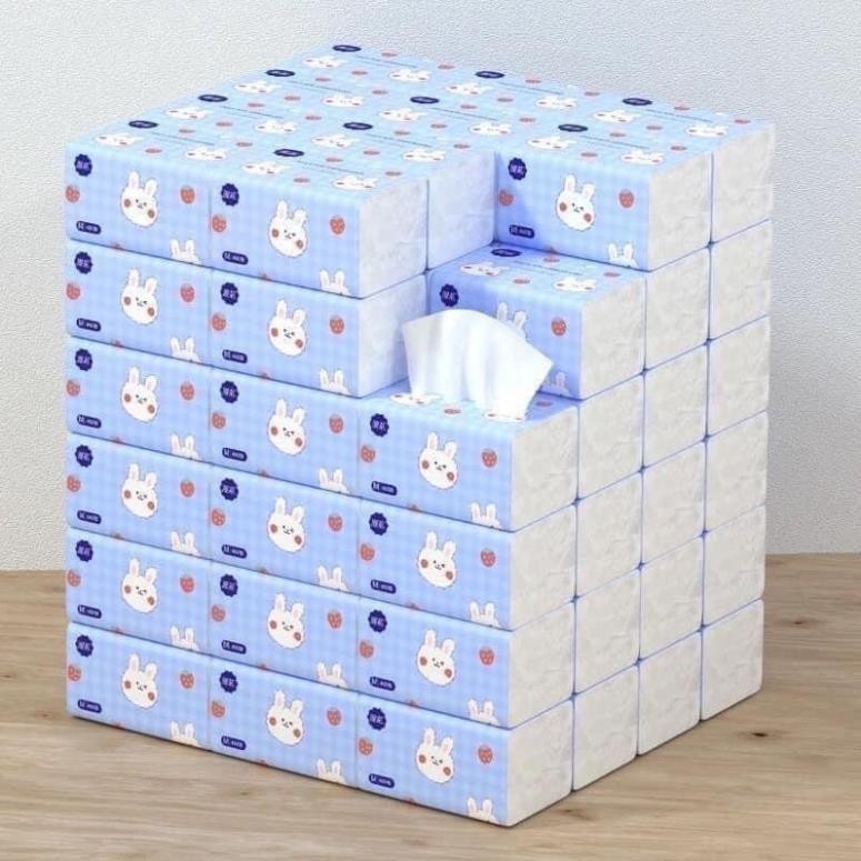 Thùng 40 Gói giấy ăn thỏ trắng siêu dai siêu mịn( Nội địa trung )