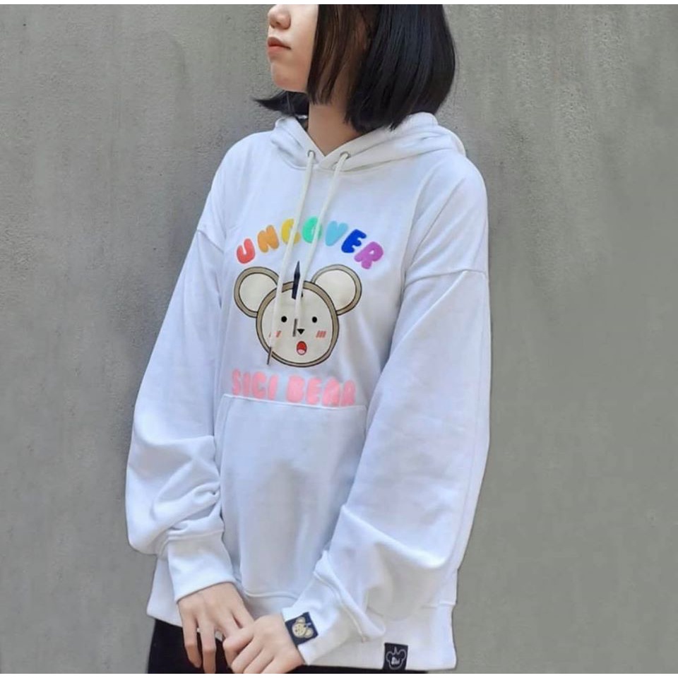 Áo hoodie Sici Uncover trắng đen nam nữ unisex - Gin store