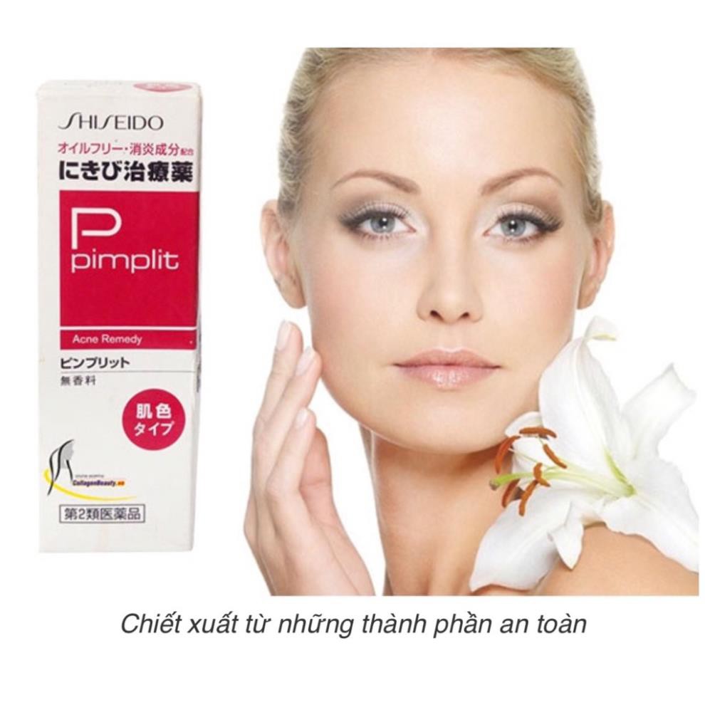 Kem Hỗ Trợ Cải Thiện Mụn Shiseido Pimplit Nhật Bản tuýp 18g, 15g ,