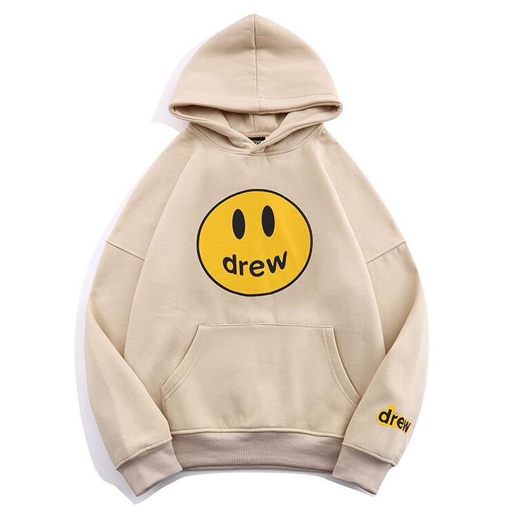 Áo hoodie tay dài họa tiết mặt cười kiểu dáng thời trang dành cho cặp đôi | BigBuy360 - bigbuy360.vn