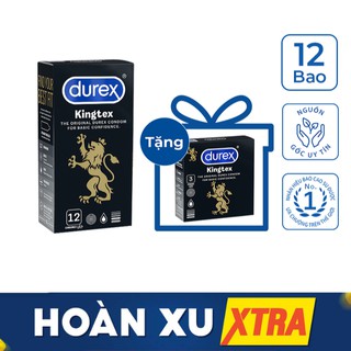 Bộ 1 hộp bao cao su durex kingtex + 1 hộp bao cao su kingtex