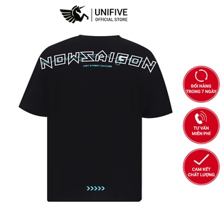 Áo thun Nowsaigon tay lỡ, form rộng Local Brand Unisex nam nữ - UniFive
