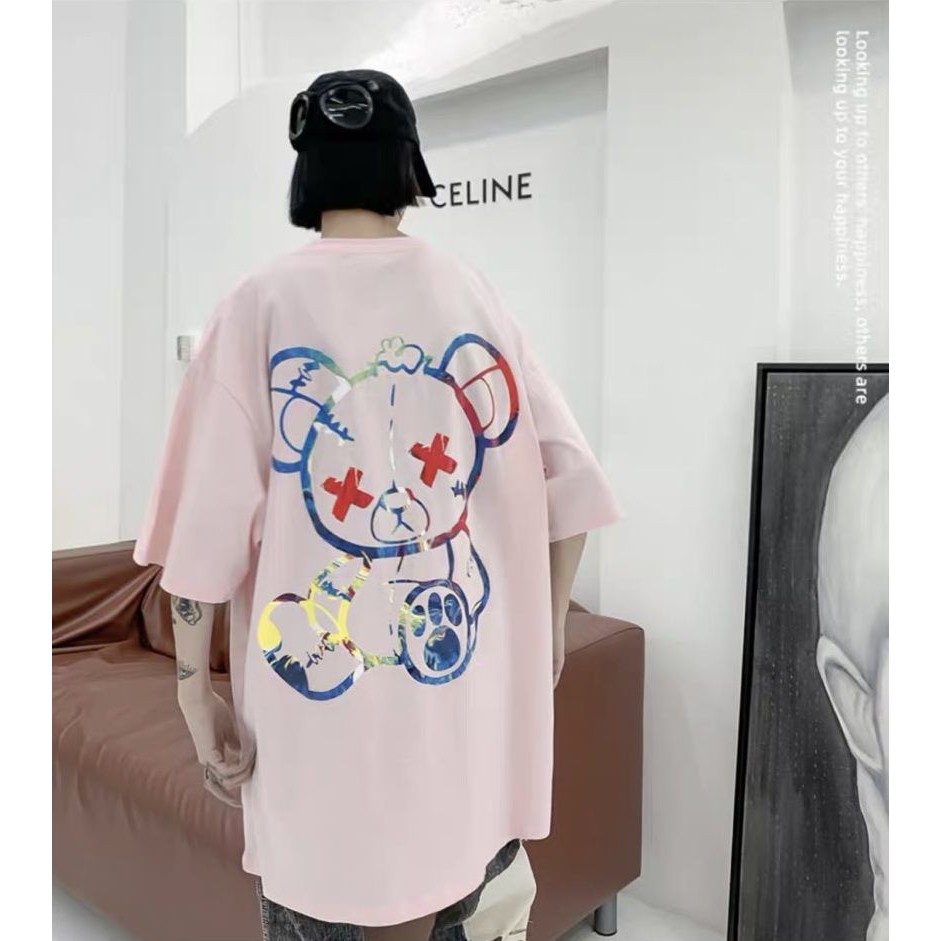 Áo Thun NAM Nữ Chất Vải Thun Cotton Hàng Freesize 1 Cỡ Form Dáng Rộng Dưới 65kg Mặc Vừa (Unisex Gấu Dead) | BigBuy360 - bigbuy360.vn