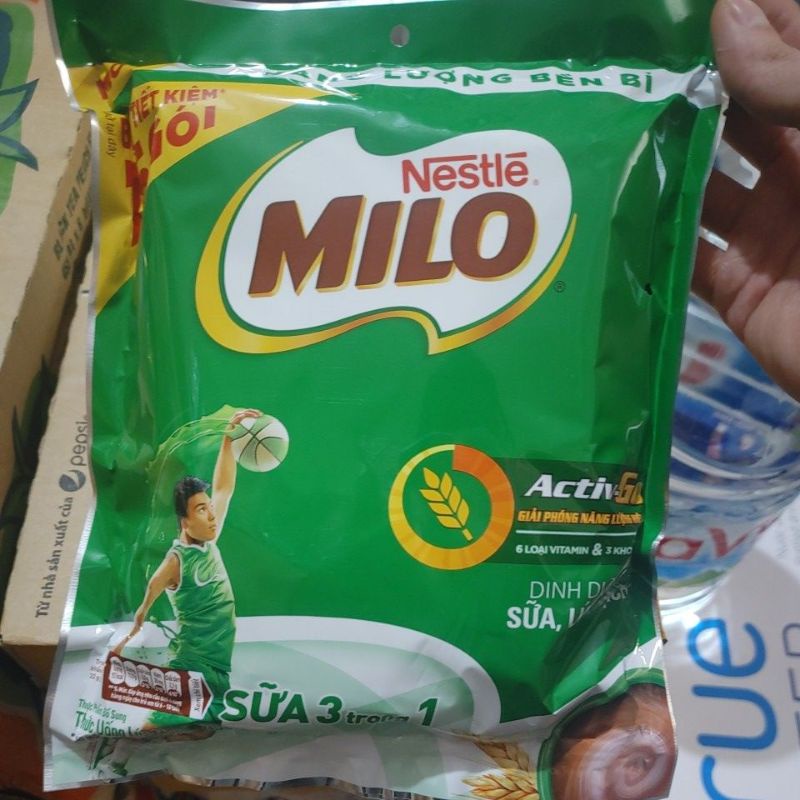 Milo túi 330g (3 dây x5 gói x 22g )