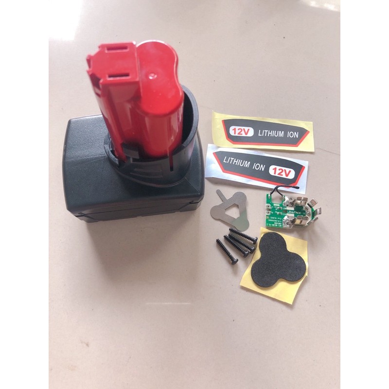 Vỏ mạch pin Milwaukee 12v