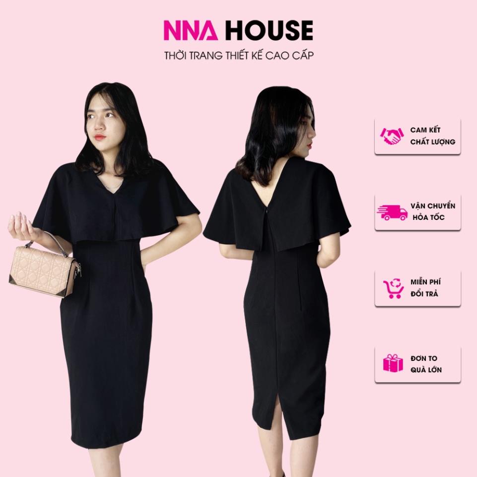 Đầm dự tiệc - Váy thiết kế dáng xuông co dãn thoải mái cho nữ NNAHOUSE Mã NA202