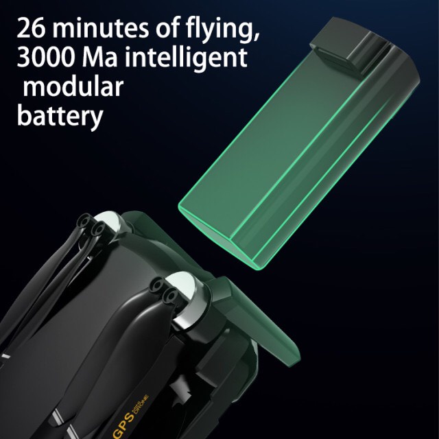 Máy bay flycam Sg108 pro camera 4K chống rung 2 trục bay 25 Phut, cảm biến quang học GPS tự về khi mất kết nối
