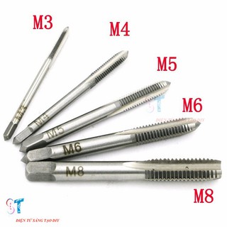 BỘ 5 MŨI TARO THẲNG TẠO REN M3-M8