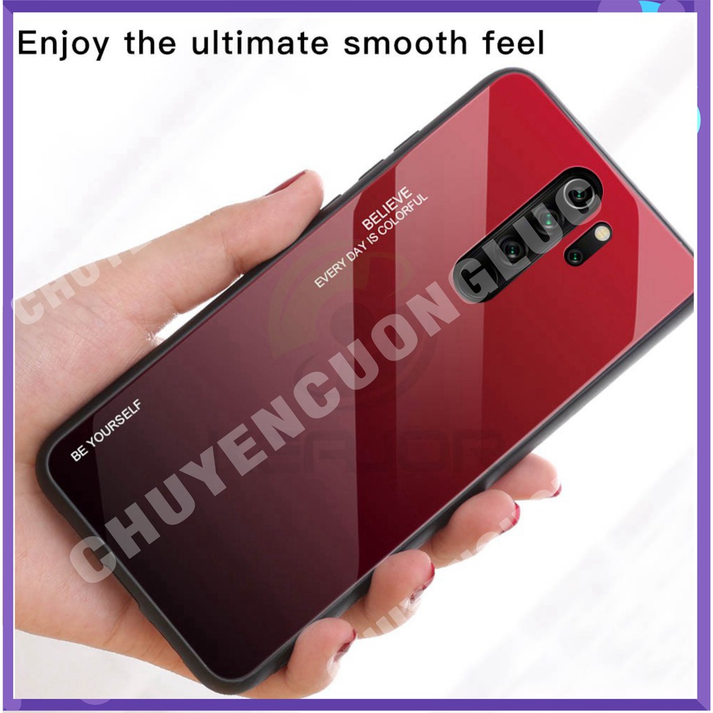[BAO GIÁ] Ốp Lưng Mặt Kính Gradient Cho Xiaomi Redmi Note 8 Pro