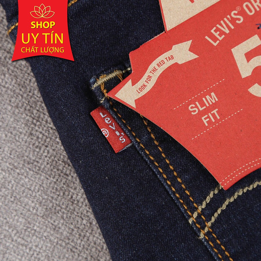 Quần Jean Nam Màu Xanh Visin Levis 511 Made in Cambodia