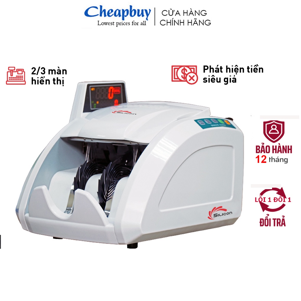 Máy đếm tiền phát hiện tiền giả nhập khẩu Silicon MC-8600 hàng chính hãng bảo hành 1 năm