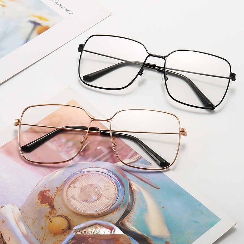 Kính đọc sách gọng kim loại chống ánh sáng xanh thời trang 2021 cho nữ