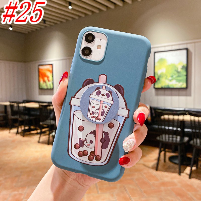 Ốp Lưng Mềm Hình Gấu Kèm Giá Đỡ Dùng Cho Redmi Note 9 9s 8 8a 7 6a 5 5a 4 4a 4x Pro Plus Prime Xiaomi Mi A1 Poco X3