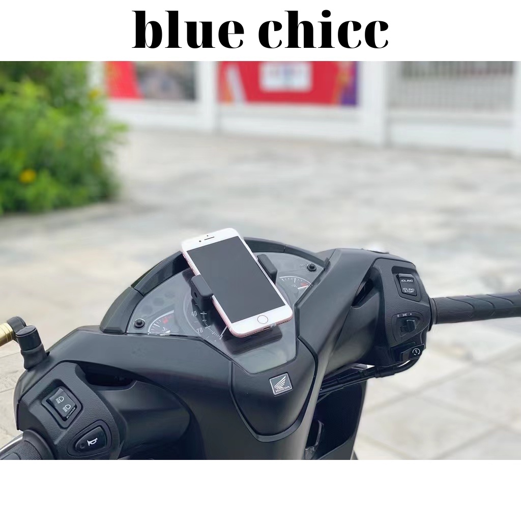Giá đỡ điện thoại xe máy, kẹp điện thoại xe máy nhỏ gọn tiện lợi dành cho biker, băng dính 3M