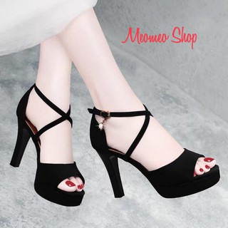 ⚡Sale 8/3⚡ Giày Cao Gót 12 Phân Đế Đúp Sandal Sang Trọng
