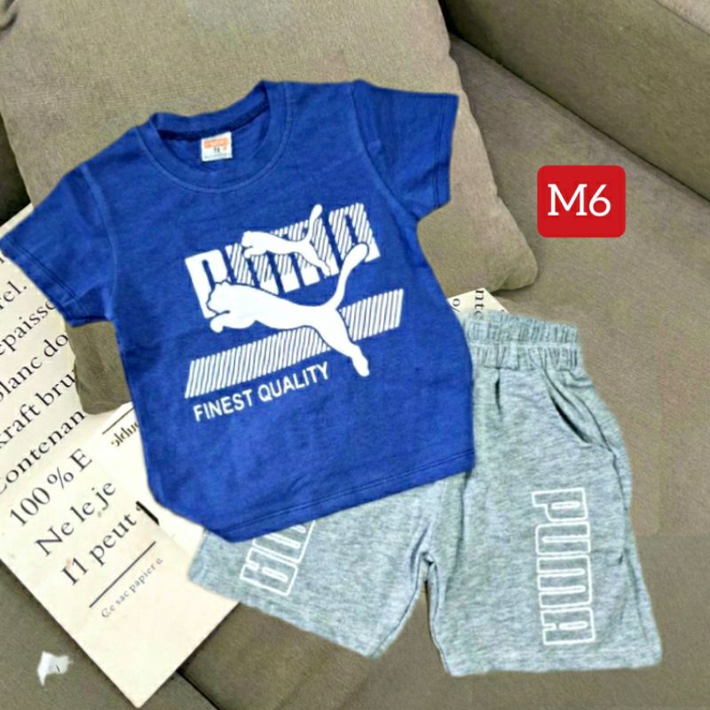 (20kg-40kg) Bộ ngắn bé trai size đại thun cotton in hình cá tính - NBBC47