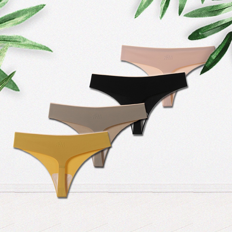 AOFEIQIKE AOFEIQIKE Quần Lót Lụa Lạnh Không Đường May Plus Size M-XL