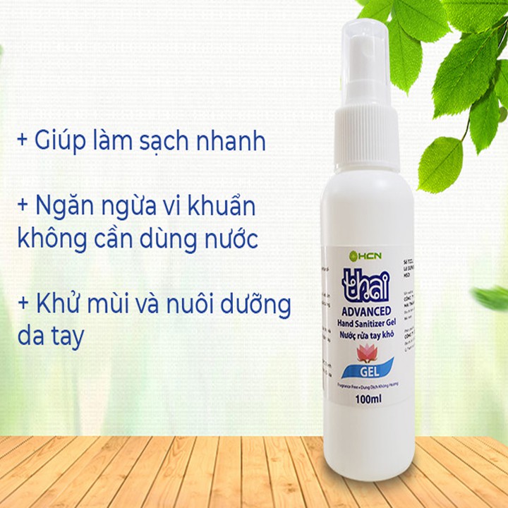 Xịt rửa tay khô Thai Advanced kháng khuẩn,tránh virut