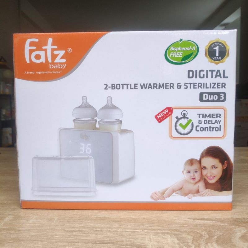 Máy hâm sữa tiệt trùng điện tử Fatz Baby Duo 3- FB3093VN - Bảo hành chính hãng 12 tháng