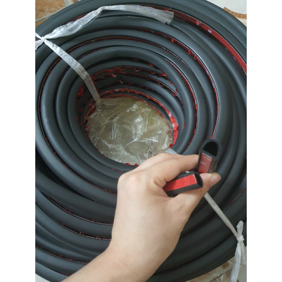 Gioăng D cao su chống ồn ô tô dán viền xe tránh bám bụi