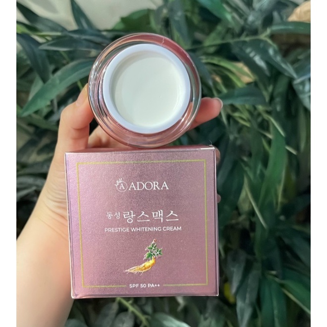 Kem ADORA nhân sâm giảm nám ,tàn nhang, đồi mồi chống nhăn ,chống nắng