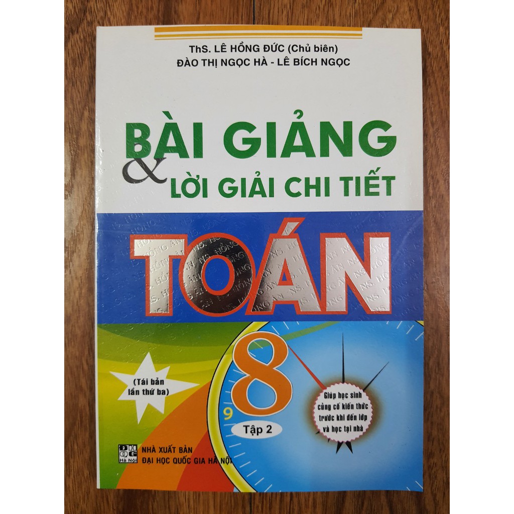 Sách - Bài giảng và lời giải chi tiết Toán 8 tập 2
