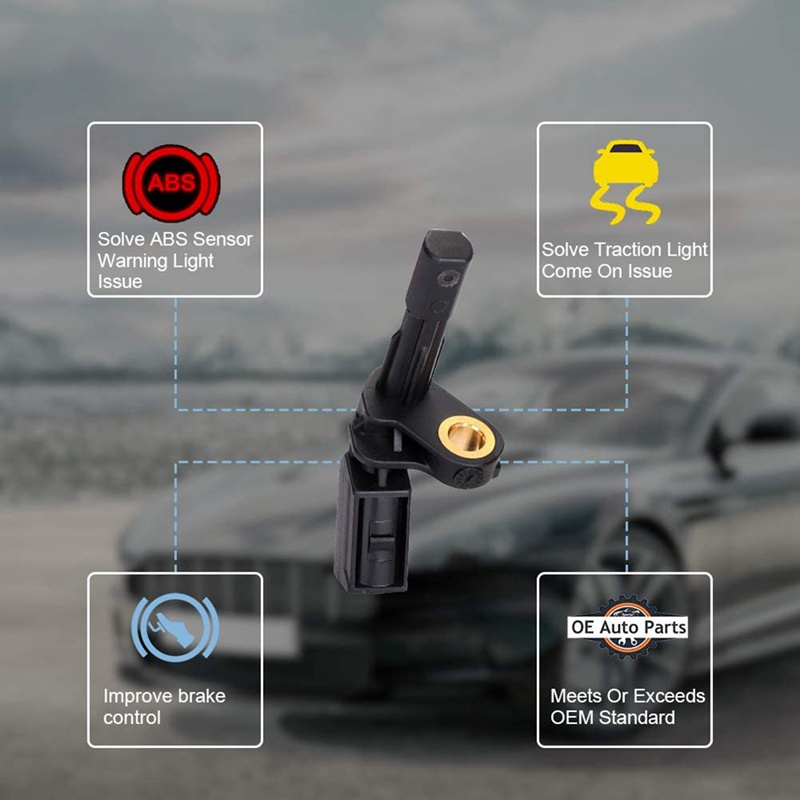 Bộ 2 Cảm Biến Tốc Độ Bánh Xe ABS Trái Phải WHT003858 Wht003859 Vỏ Bọc Ghế Ngồi Xe Hơi Audi A3 TT Golf Jetta Passat Tiguan