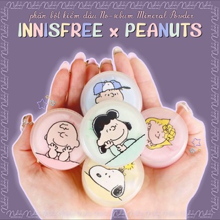 Phấn bột Innisfree No Sebum Mineral Powder (Innisfree x Peanuts Limited)