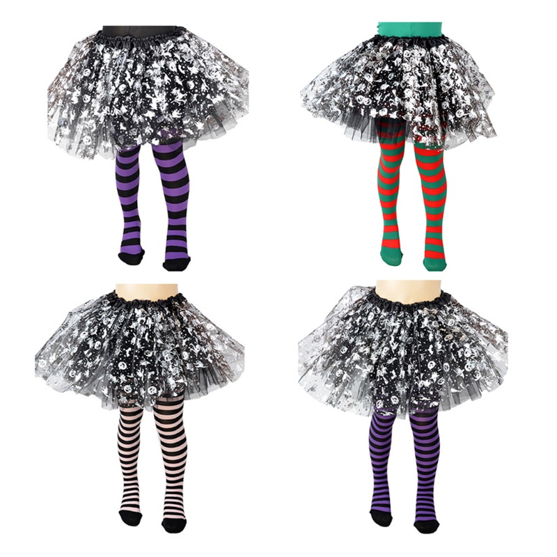Quần Tất Sọc Hóa Trang Halloween Cho Bé