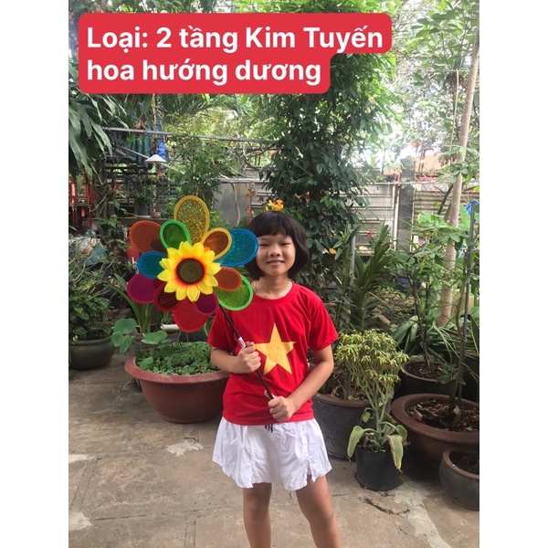 Chong chóng hoa hướng dương 🌻, mẫu y hình, tặng kèm keo 502.