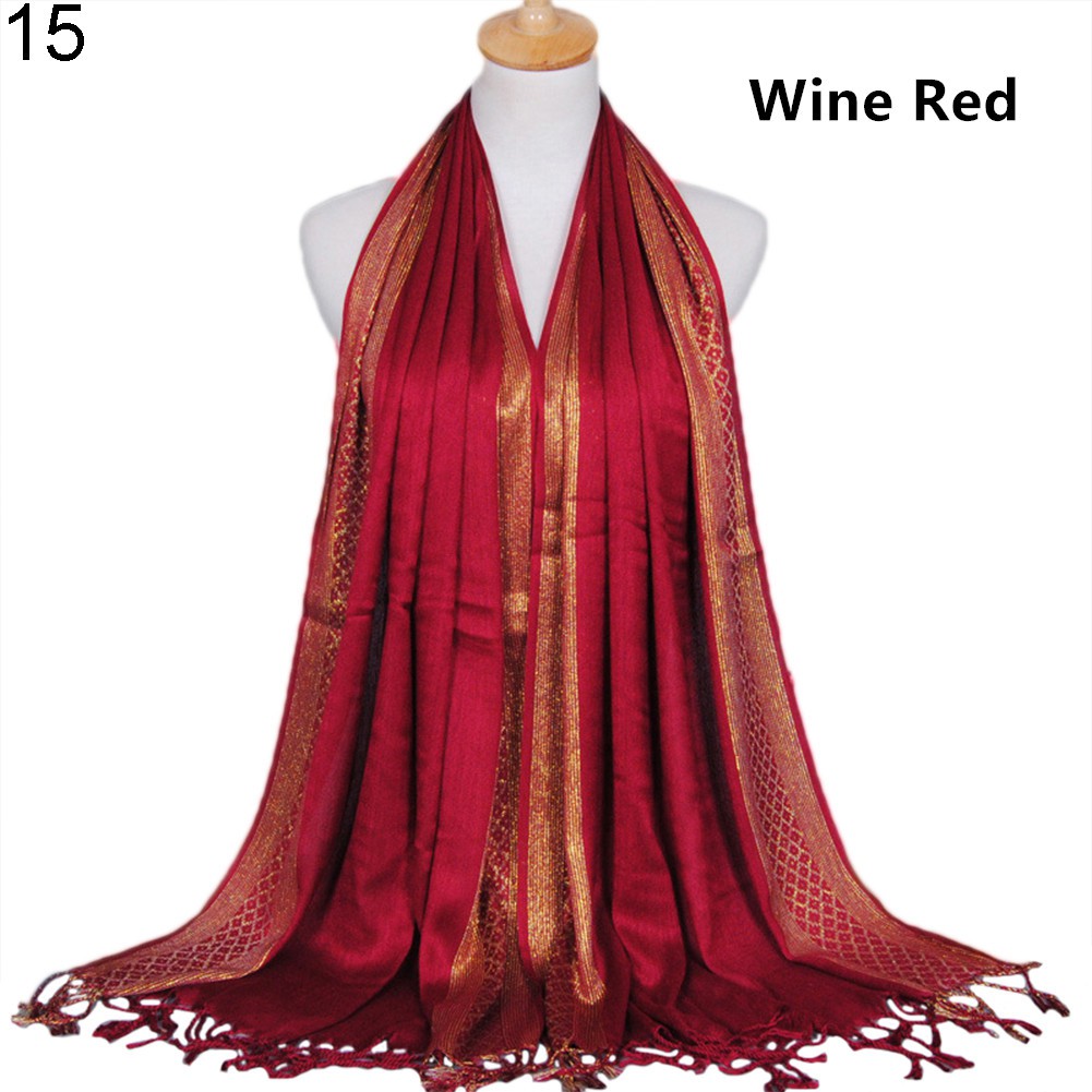 Khăn choàng cổ tua rua hoạ tiết