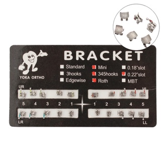 [Hàng mới về] Set 20 Mắc Cài Kim Loại Niềng Răng Chỉnh Nha Mini Roth 022 Móc 345