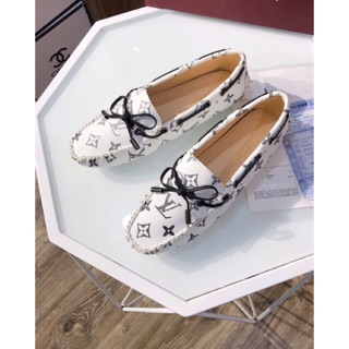 Giày moca nữ nơ dây