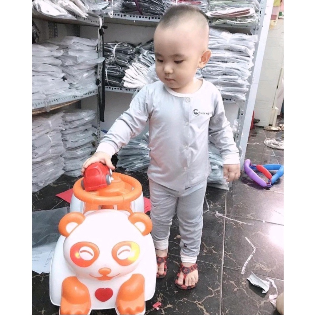 Bộ Dài Tay Minky Mom Chất THUN LẠNH Mở Cúc Phối Màu Cực đẹp Cho Bé TD-TR05