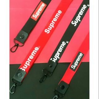 Dây đeo thẻ, móc điện thoại supreme