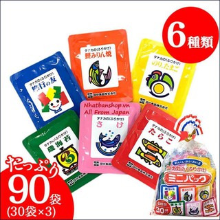 GIA VỊ RẮC CƠM TANAKA FOOD 6 VỊ 30 GÓI 75G NHẬT BẢN [HSD T11/2022]