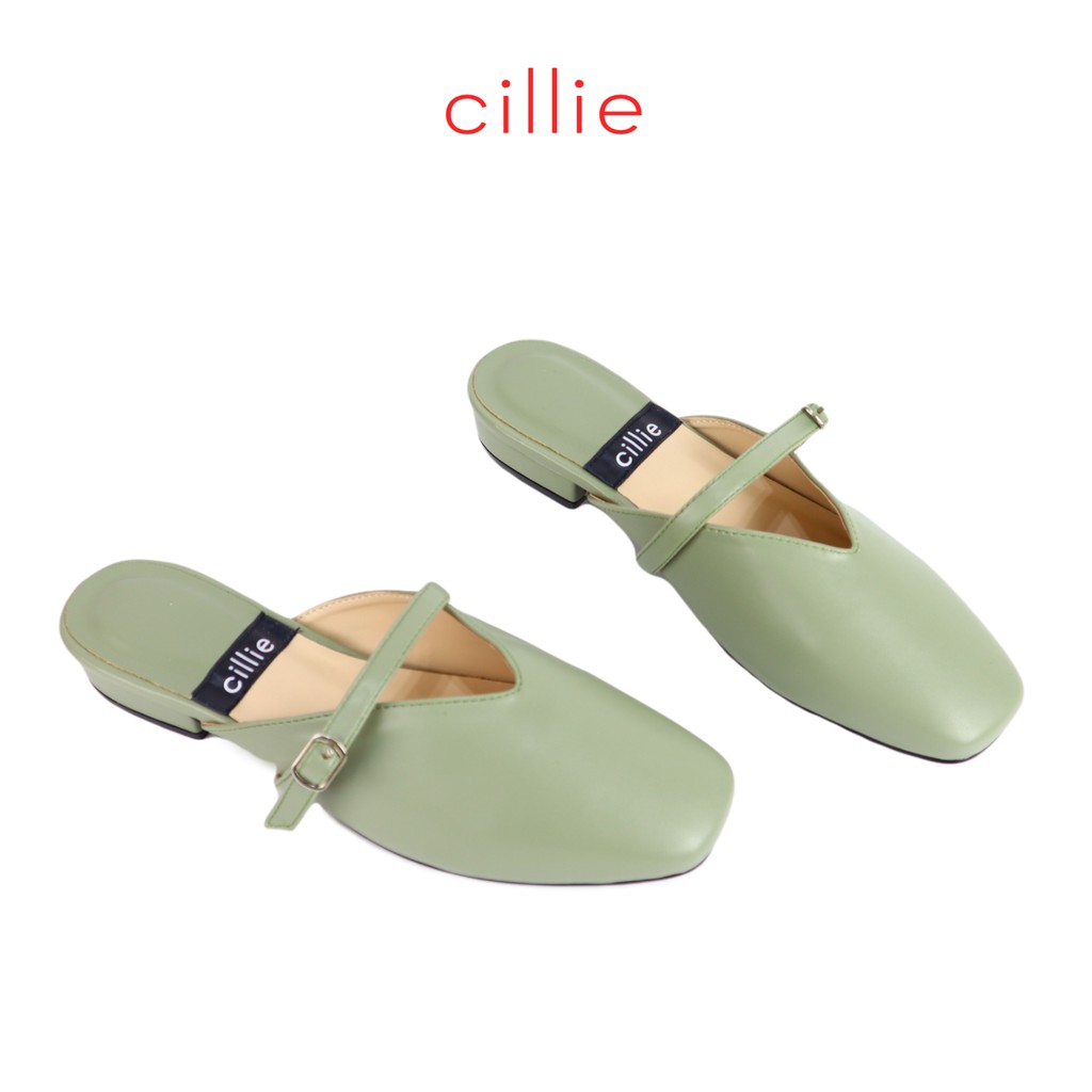 [FORM NHỎ - CHỌN LÊN 1 SIZE] Dép sục nữ mũi vuông thời trang phối dây nhẹ nhàng đế cao 2cm Cillie 1174