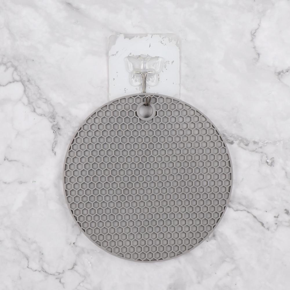 Set 2 Miếng Lót Nồi Cách Nhiệt Hình Tròn Bằng Silicone