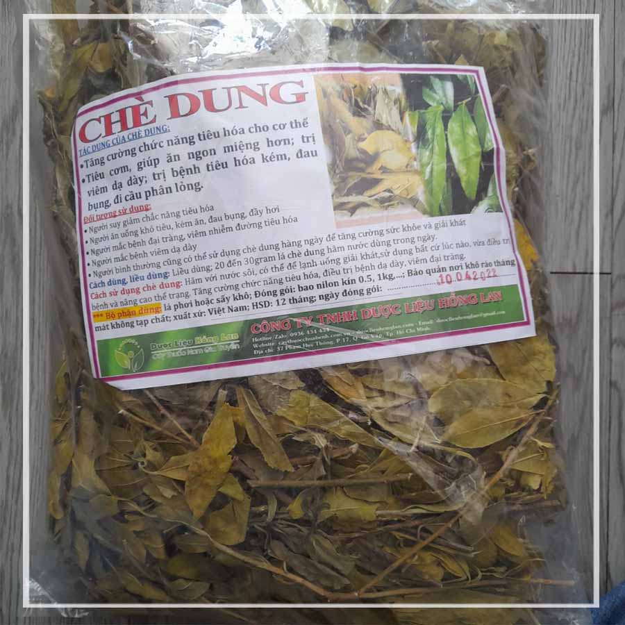 LÁ CHÈ DUNG khô sạch đóng gói 1kg - congtyduoclieuhonglan